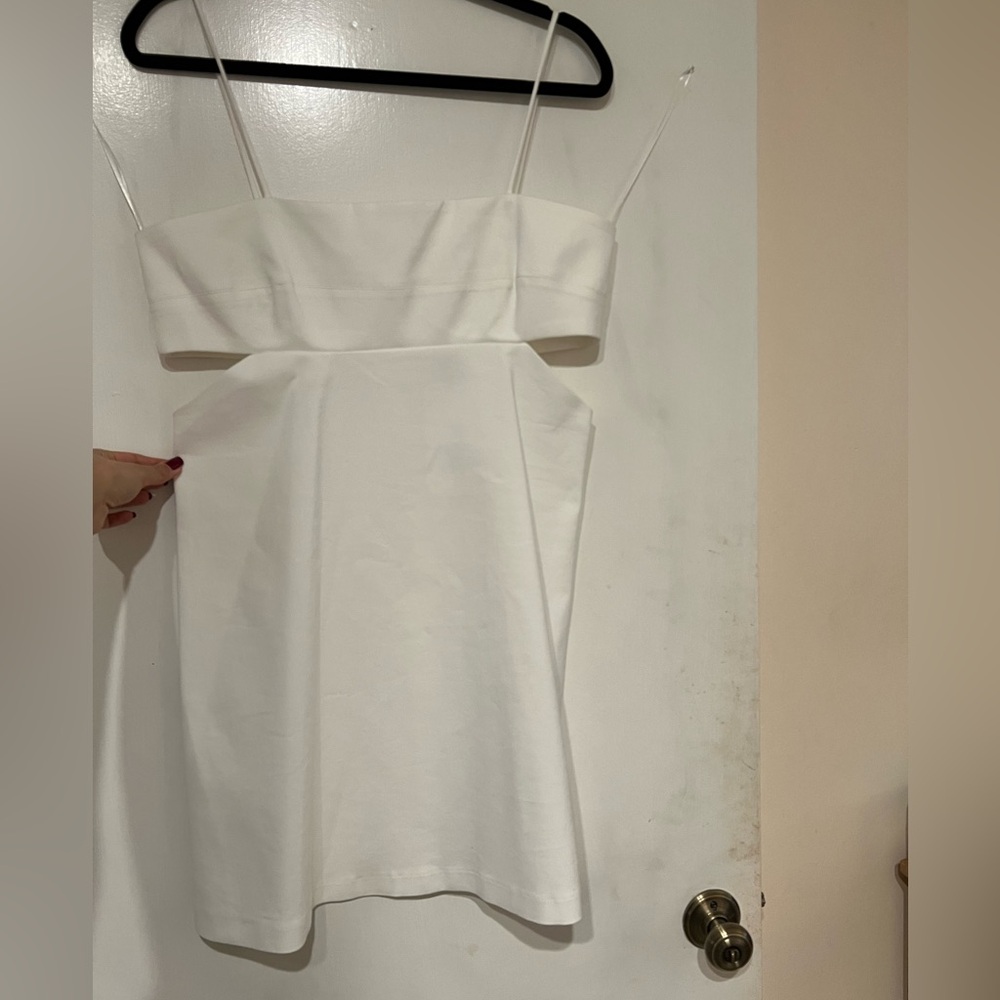 Zara cutout White mini Dress
